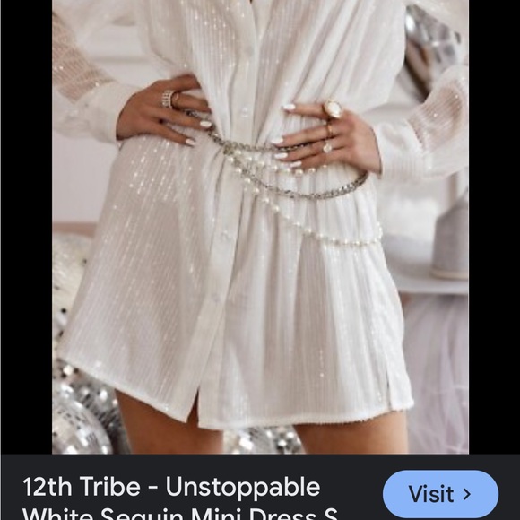 Sequin Long Sleeve Shirt - Picture 2 of 2